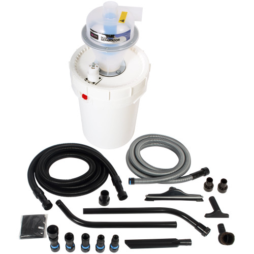 98581 Separator Bucket 12 Gallon with Air Relief and Quick Click Hose, Adapters and Tool Kit