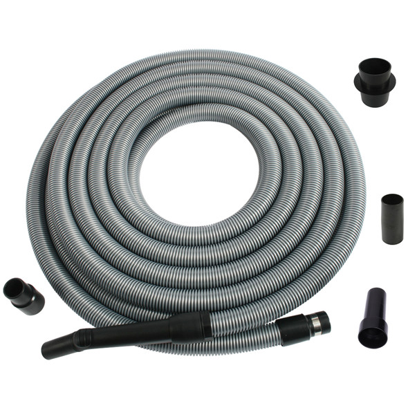 Silver vacuum hose and adapters. Silver vacuum hose and adapters.