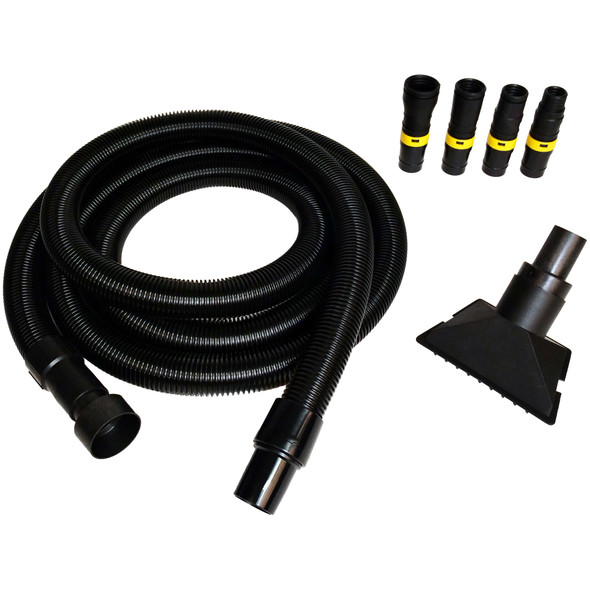 Quick Click Dissipative 1.5 Inch Hose and 5 Piece Adapter Set