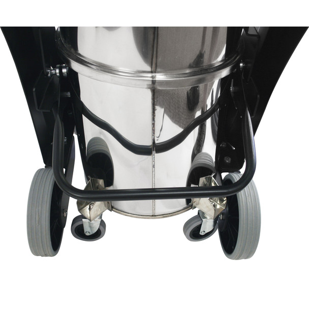 94808 | Mizar Commercial HEPA Fine Particulate Vacuum with Power Pneumatic Tool Hookup and Adapter Set for Source Dust Capture, Stainless Steel