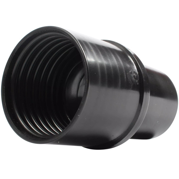 Close-up of hose cuff threading.