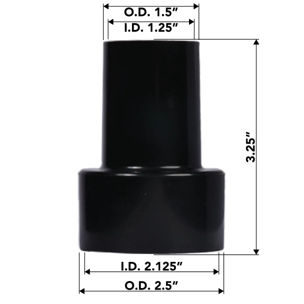 A side view of the 68756 with dimensions.
