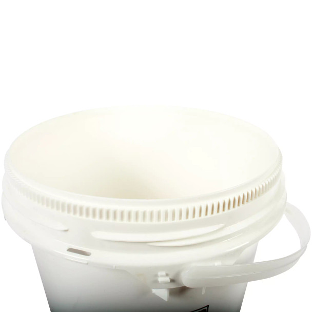 Top of white bucket.