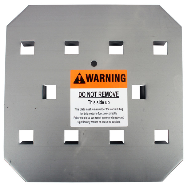 Close up of metal base stand to prevent the vacuum bag from sealing. Close up of metal base stand to prevent the vacuum bag from sealing.