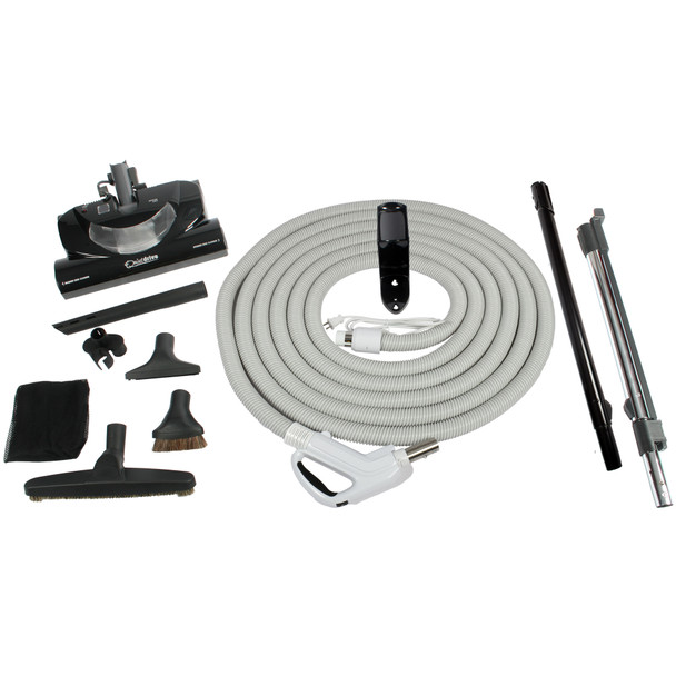 92927 | Central Vacuum CT20QD Power Nozzle Kit with Universal Connect (Pigtail) Hose, Black