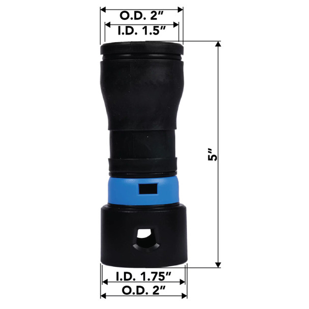 1.5 inch Quick Click adapter with dimensions. 1.5 inch Quick Click adapter with dimensions.