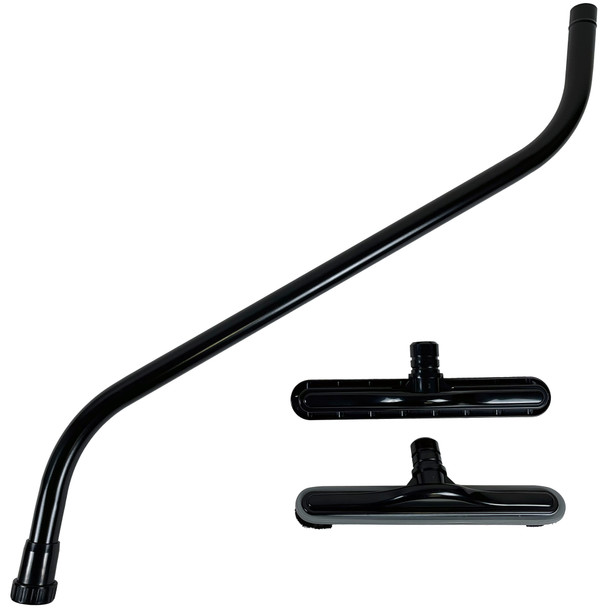 90414 | 1.5" Single Piece Commercial S-Wand with 14" Carpet and Floor Brush
