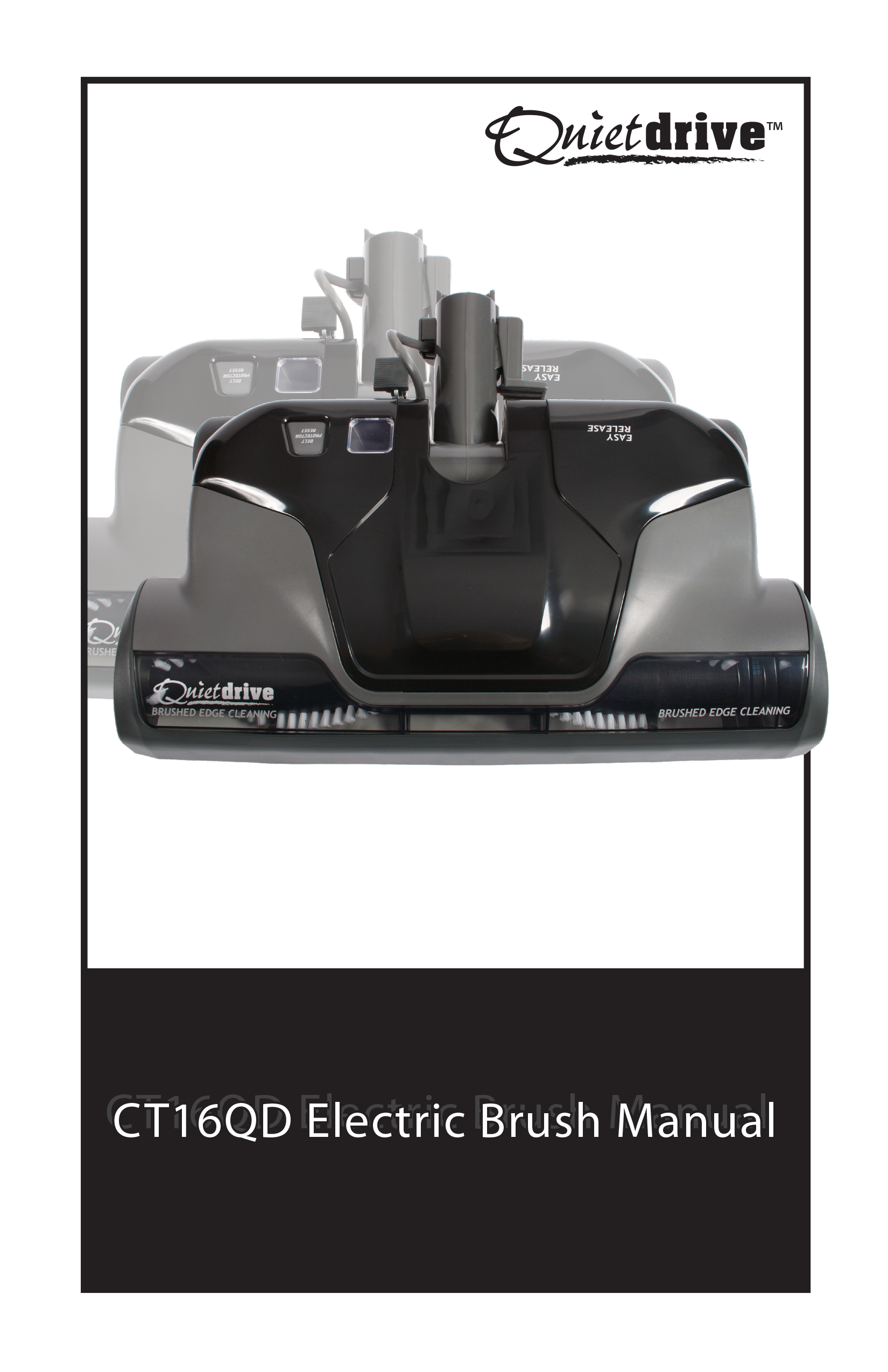 The cover of the CT16QD Electric Brush Manual.