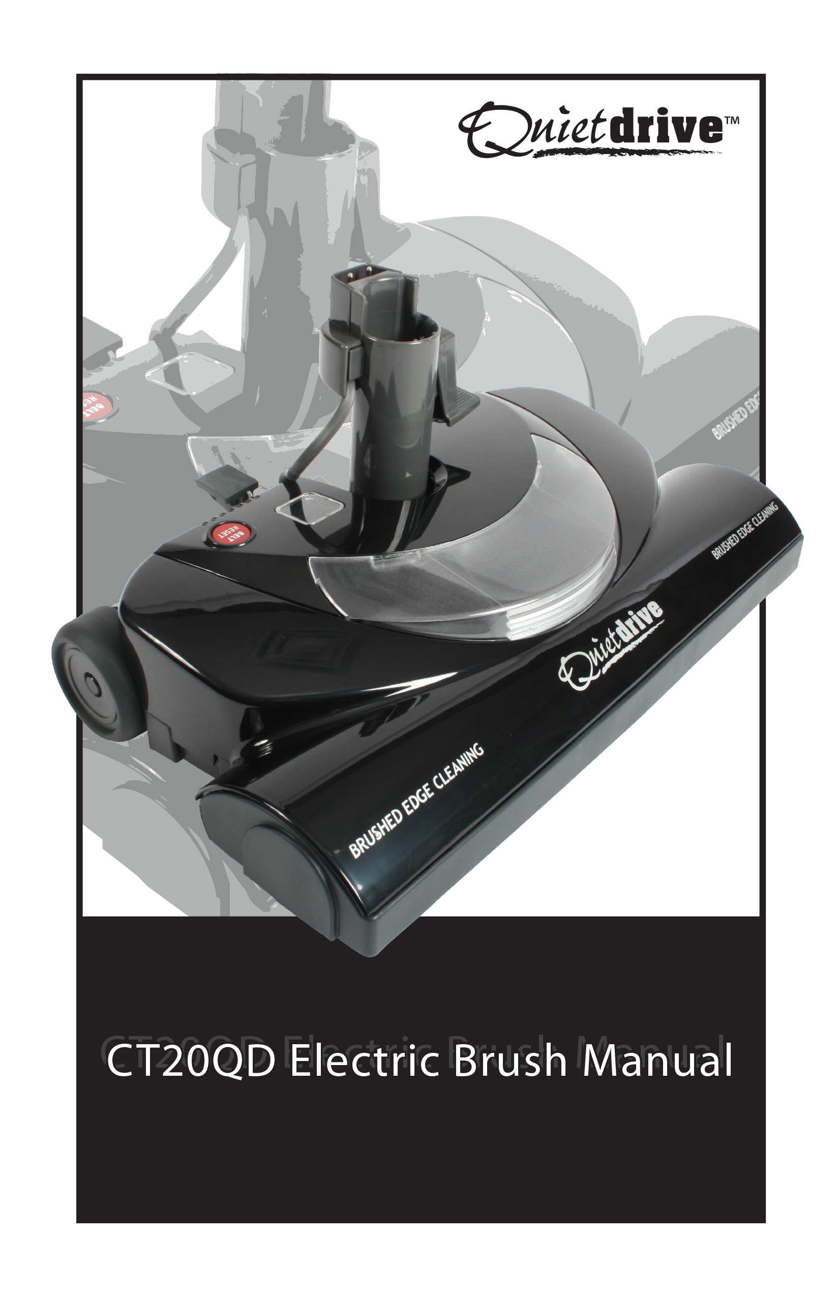 The cover of the CT20D Electric Brush Manual.
