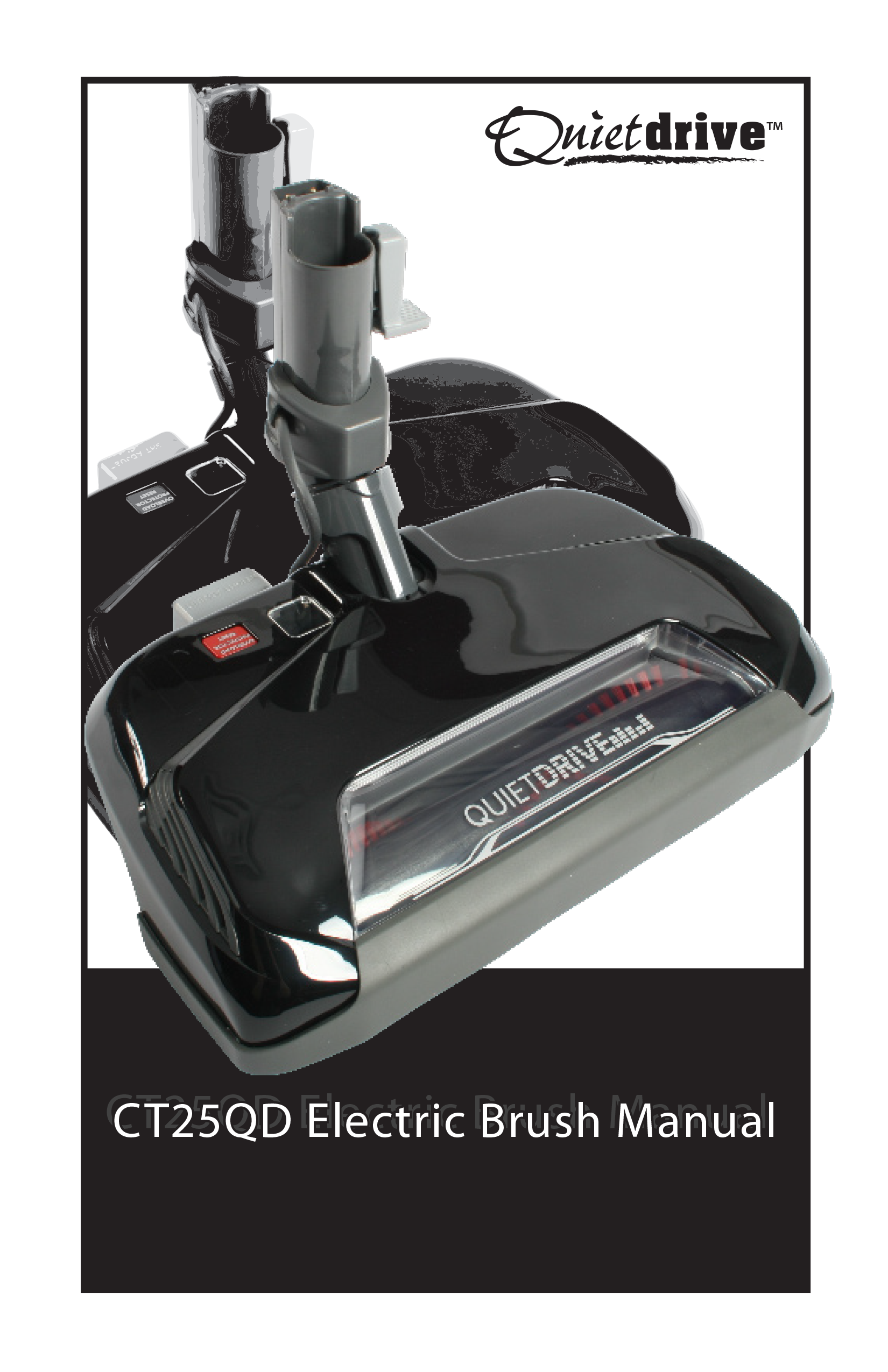 The cover of the CT25D Electric Brush Manual.