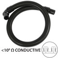 1.5 Inch (38.1mm) x 4 Ft. (1.22m)Black Anti-Static Dissipative Hose with Swivel Cuff & a 90 Degree Swivel Cuff