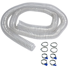 90258 | 2.5 Inch x 12 Foot Urethane Dust Collection Hose with Clamps ...