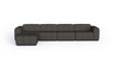 Connect Modular 5 Sofa Chaise Flanelle