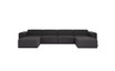 Connect Modular 6 U-Chaise Sectional Sooty