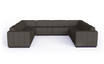 Connect Modular 8 U-Sofa Sectional Flanelle