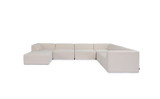 Relax Modular 7 U-Sofa Chaise Sectional Canvas