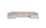 Connect Modular 6 U-Chaise Sectional Canvas