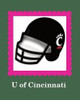Nora Fleming U of Cincinnati Helmet Mini