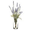 Lavender Bunch in Glass Vase  15"