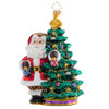 Radko Deck The Halls Santa Ornament
