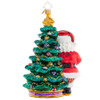 Radko Deck The Halls Santa Ornament