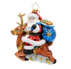 Radko Santa's Celestial Reindeer Ride Christmas Ornament