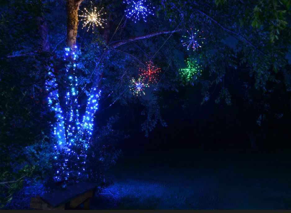 LED 3D Blue on Blue Radiant Blast 24