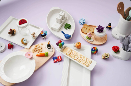 Nora Fleming stoneware serving pieces