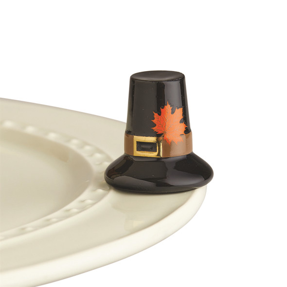 Nora Fleming Pilgrim Hat Mini  We Gather Together (Retired)