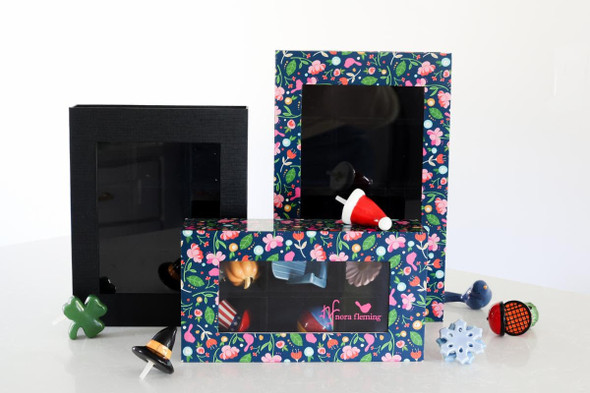 Nora Fleming Floral 6 Piece Keepsake Box  (Retired)