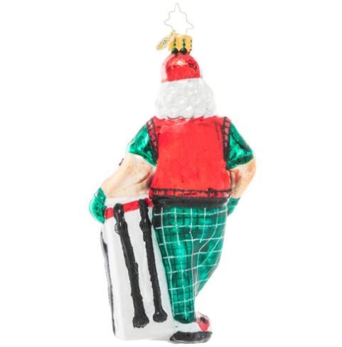 Radko Jolly Golfer Santa Ornament