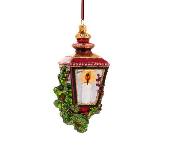 Huras Family Lantern Lights the Winter Nights European Blown Ornament