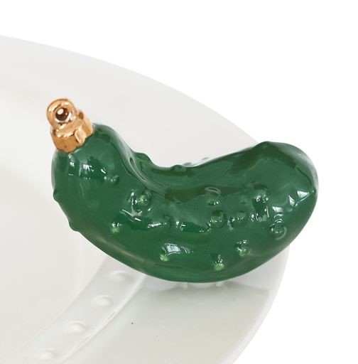 Nora Fleming Christmas Pickle Mini ( Retired )