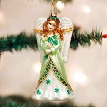 Old World Irish Angel Ornament  