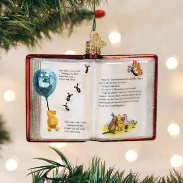 Old World Winnie-the-pooh Book Ornament 