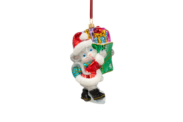 Huras Family Little Mouse With Gifts Ornament