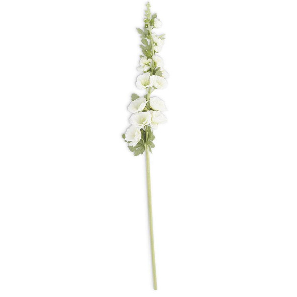 White Hollyhock Stem 43"