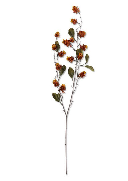 Rust Hops with Leaves Spray 35"