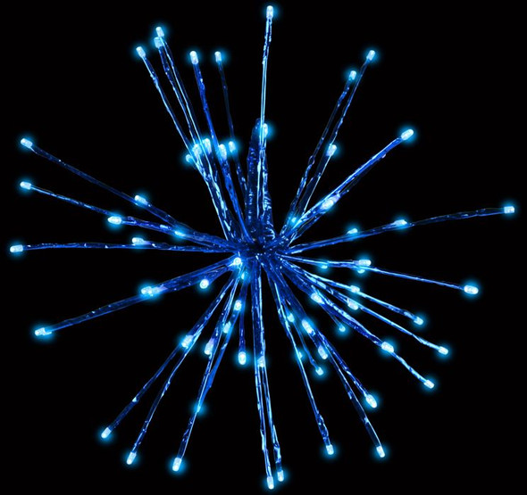LED 3D Blue on Blue Radiant Blast  24"