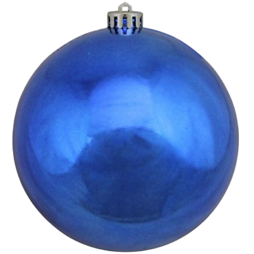 Blue Shiny Shatterproof Ball Ornament 10"