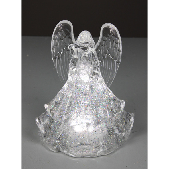 Angel Lighted Globe Clear 9.25"