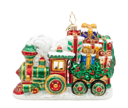 Radko Yuletide Express Train Christmas Ornament