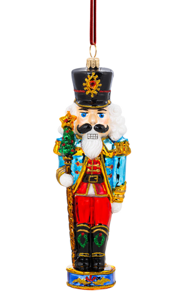 Huras Family Whimsical Nutcracker European Blown Ornament