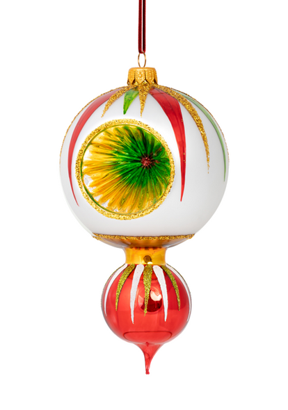 Huras Family Merry & Bright Winter Garden European Blown Ornament