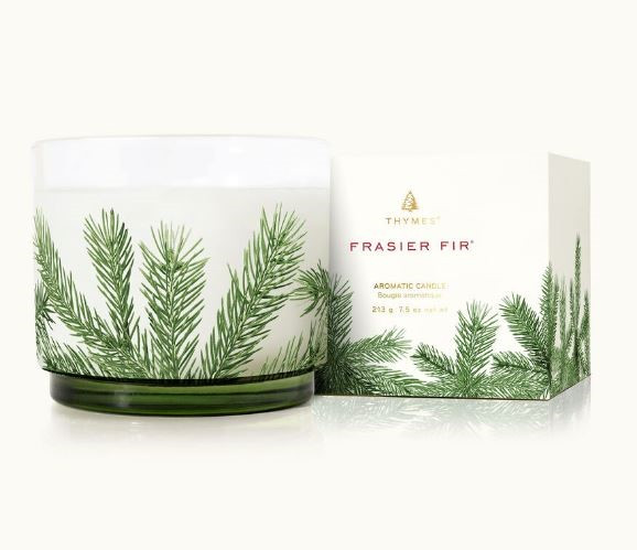 Thymes Frasier Fir Small Pine Needle Luminary, 7.5oz  