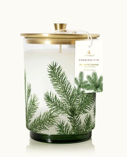 Thymes Frasier Fir Medium Pine Needle Luminary, 11.5 oz  