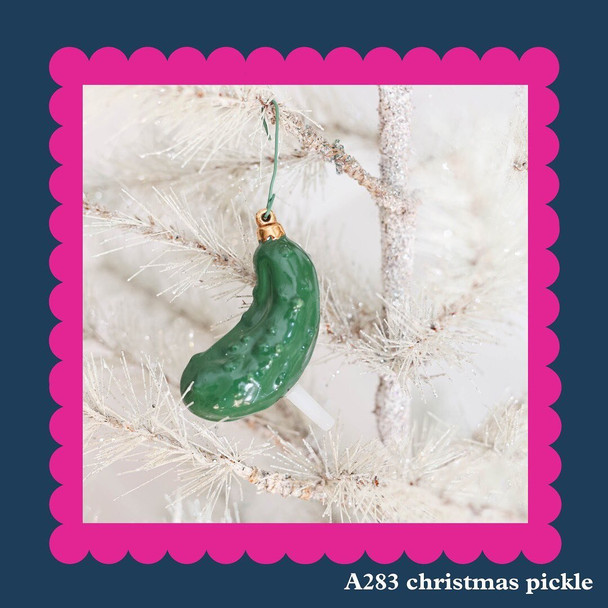 Nora Fleming Christmas Pickle Mini ( Retired )