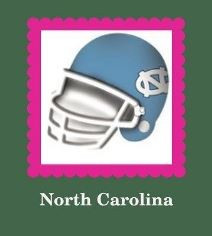 Nora Fleming North Carolina Helmet  Mini