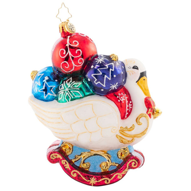 Radko Festive Feathers Ornament