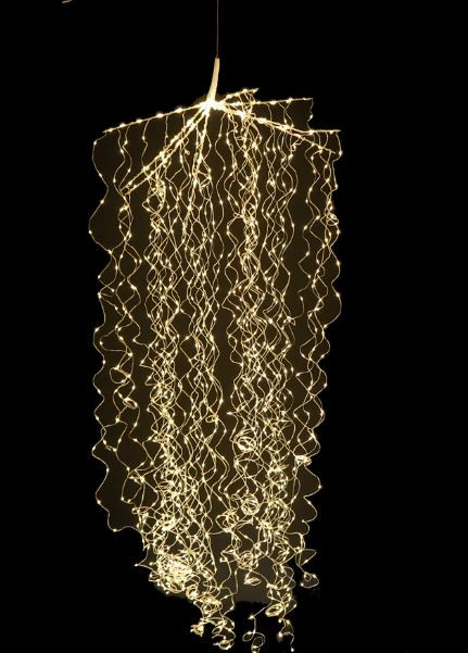 Micro Big Seed Warm White Waterfall Lights